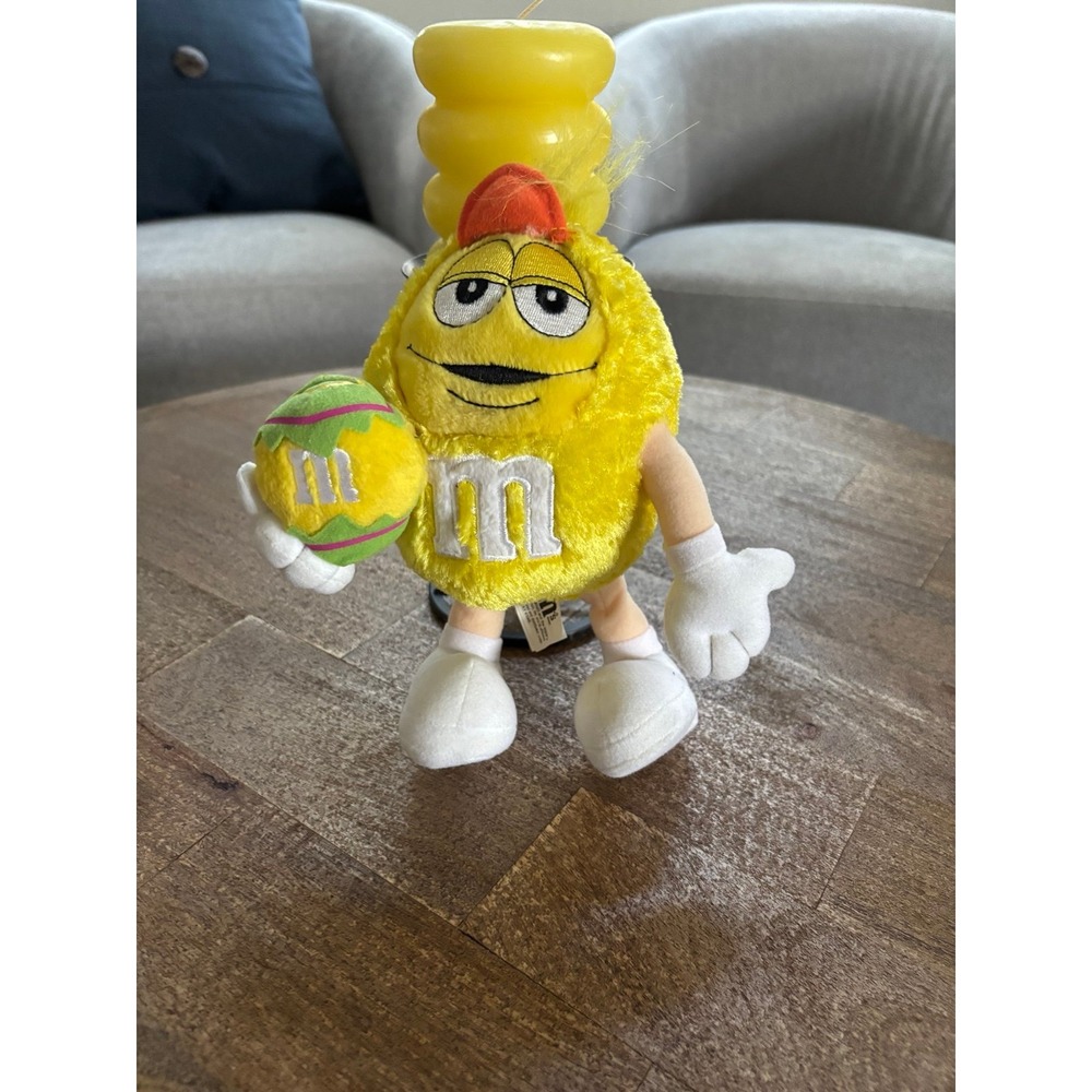 Yellow M&M Easter Plush